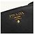 Portafoglio Prada bi-fold in pelle Saffiano nera - vista 7