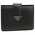 Cartera Bi-Fold Prada 1MV204 Negra de Piel