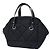 Borsa a mano Chanel nera in pelle e tessuto