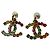 Orecchini Chanel Cruise Collection Coco Mark Color Stone