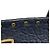 Borsa a mano Coach in pelle blu navy - vista 4