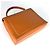 Borsa Chanel Orange in pelle di vitello martellata - vista 2