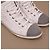 Chanel Sneakers mid-top in pelle bianca - vista 10