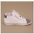 Chanel Sneakers mid-top in pelle bianca - vista 18