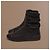 Chanel Botas High-Top em Couro Acolchoado Preto com Dupla Fivela - vista 6