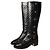 Chanel gesteppte Lederstiefel mit Multi CC-Verschlüssen
