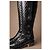 Chanel gesteppte Lederstiefel mit Multi CC-Verschlüssen - Ansicht 8