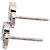 Orecchini a lobo Gucci Double G in oro bianco 18K e diamanti - vista 6