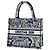 Christian Dior Navy Canvas Tote Bag
