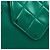Borsa a tracolla Chanel in pelle verde - vista 5