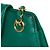Borsa a tracolla Chanel in pelle verde - vista 7
