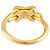Anello Chaumet Jeux de Liens in oro giallo 18K con diamanti - vista 3