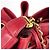Borsa a tracolla Chanel in pelle matelassé rossa - vista 7