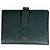 Céline Cartera bi-fold Celine en piel verde