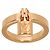 Anello Lockit Louis Vuitton in oro rosa 18K - vista 2