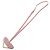 Collana con pendente Prada in pelle Saffiano rosa - vista 3