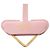 Collana con pendente Prada in pelle Saffiano rosa - vista 4