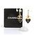 Orecchini a goccia Chanel in metallo nero e oro - vista 10