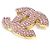 Broche Chanel Dorado y Rosa - vista 3
