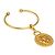 Hermès Bracciale rigido con charm Hermes HABA Metal - vista 2