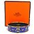 Hermès Bracciale rigido in smalto blu e oro Hermes - vista 10