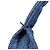 Borsa Tote 2-Way Prada Canapa borchiata in Denim Blue - vista 5