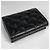 Portafoglio tri-fold Chanel in pelle di vitello granulata nera - vista 2