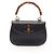 Borsa Gucci Bamboo in pelle nera