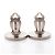 Hermès Orecchini a clip Hermes Silver Sellier Shell - vista 7