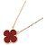 Van Cleef & Arpels Vintage Alhambra Karneol Halskette