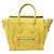 Céline Borsa a mano Celine Luggage Mini Shopper in pelle gialla