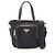 Borsa Tote Prada in pelle Saffiano nera