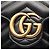 Borsa a tracolla Gucci GG Marmont in pelle nera - vista 6