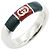 Anello Gucci Web Stripe in argento sterling