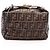 Fendi Zucca Handbag Brown and Black Leather and Cloth