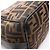 Fendi Zucca Handbag Brown and Black Leather and Cloth - view 6