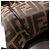 Fendi Zucca Handbag Brown and Black Leather and Cloth - view 8