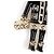 Chanel Collana Coco Lion Perle Nere Oro - vista 6
