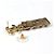 Chanel Orecchini pendenti CC strass metallo dorato - vista 4