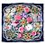 Chanel Foulard in seta Fiori e Gioielli blu navy