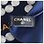 Chanel Foulard in seta Fiori e Gioielli blu navy - vista 6