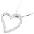 Autre Marque Collana a cuore in oro bianco Au750 e diamanti - vista 3