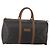 Christian Dior Honeycomb Canvas Boston Bag PVC Black Gold