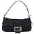 FENDI Mamma Baguette Hand Bag Cotton jersey Black Silver - vista 13