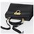 Salvatore Ferragamo Gancini Hand Bag Leather 2way Black Gold - vista 7