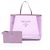 Borsa Tote Prada in pelle e mesh viola