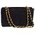 Chanel Vintage CC Chain Flap Quilted Jersey and Lambskin Medium - vista 2