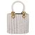 Salvatore Ferragamo Gancini Top Handle Wicker Small - vista 2
