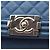 Borsa a tracolla Chanel Boy in blu - vista 7