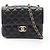 Borsa a tracolla Chanel Matelassé in pelle d'agnello nera